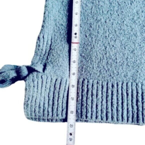 L.O.G.G. By H&M | Powder Blue Crew Neck Tie Bow On Side Knit Sweater Size XS - Picture 6 of 9